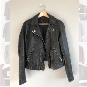 Madewell Washed Leather Motorcycle Jacket